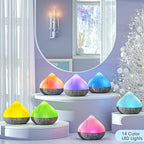 500ML Essential Oil Diffuser: Aroma Diffuser with Remote Control for Hotel Spa Yoga Room Humidifier with 14 Colors LED Night Light for Bedroom Home Relaxation, Black