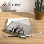 Acrylic Picture Frames 8x10 Inches, Acrylic Photo Frame for Love Memories, Family Happiness, Pet Pictures, Stamps Collection, Cash, Specimen Display, Two 8x10 Acrylic Block in 12mm + 12mm