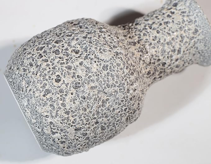 Rustic Pottery Ceramic Vase - Vintage Farmhouse Style Decor, White Grid Ceramic Vases for Home Decor, Modern Farmhouse Decor (White)