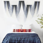 IOWER Large Macrame Wall Hanging Decor Dip-Dyed Macrame Wall Decor Wall Art Craftsmanship Fiber Art Boho Chic Wall Decor Modern For Bedroom Livingroom Backdrop