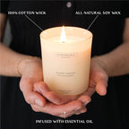 Patchouli & Ebony – Benevolence LA Scented Candle | 8oz, 45-Hour Burn | Natural Soy Wax, Cotton Wick | Warm & Grounding Home Fragrance | Malibu Sands Collection – Gift for Women & Men