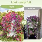 Artificial Hanging Flowers for Outdoors Faux Plants for Spring Summer Decoration,6 Bundles UV Resistant Realistic Silk Flowers Indoor Outside Garden Porch Patio Balcony Yard Farmhouse