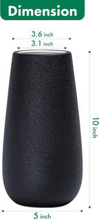 D'vine Dev 10 Inch Raven Grain Elegant Oval Ceramic Vase for Flowers, Home Décor Vase with Design Box, VS-LD-B-3