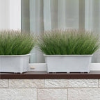 24PCS Realistic Minimalist Artificial Grass, Green, 17 inches, Plastic, Perfect for Indoor and Outdoor Decoration