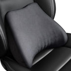 Soft Lumbar Support Pillow for Driving Seat 100% Memory Foam Lumbar Pillow for Lower Back Pain Relief, Lumbar Support Cushion for Car Seat, Office Chair Dark Grey