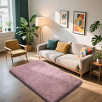 Shag Area Rug for Bedroom 3x5,Blush Fluffy Area Rugs for Living Room,Soft Fuzzy Rug Non-Shedding Indoor Plush Carpet for Kids Bedroom Nursery Dorm Home Decor