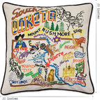 Catstudio South Dakota Embroidered Decorative Throw Pillow