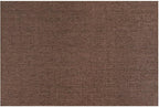 CAMILSON Easy Jute Rug 2x3, Indoor Outdoor Brown Color Fiber Area Rugs for Living Room and Kitchen Rug, Solid Boho Woven Design, Easy-Cleaning, Washable Outside Carpet Alfombras (2 x 3)