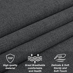 Storage Ottoman Bench for Bedroom, Linen 52" End of Bed Bench with Rolled Arms Upholstered Ottoman Bench Fit for Bedroom, Living Room, Entryway, Dark Gray