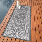 Keen Home Design Terrace Outdoor Runner Rug - 2x12 Washable Indoor/Outdoor Rug for Patio, Kitchen, Balcony, Beach, Garden, Deck and Porch, Size: 2'2"x11'10"