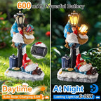 WINTS Solar Garden Gnome,Outdoor Gnome with Solar Lights Decor for Patio,Lawn,Yard,Balcony,Funny Gnomes Gifts for Women,Housewarming,Birthday