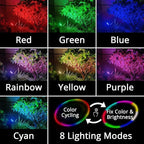 Mini 50X Twin Solar Spot Lights Outdoor Multi Color Changing RGB LED Spotlight Cast Aluminium for Outdoor Garden Yard Landscape Downlight