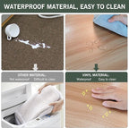 Plastic Floor Mat for Home, 6' x 9' Waterproof Area Rug for Living Room, Non-Slip Area Rug for Dining Room, Office Laundry, Non-Slip Vinyl Floor Protector Play Mat for Kids Pet (Clear)