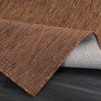 CAMILSON Outdoor Rug 8x10 Modern Area Rugs for Indoor and Outdoor Patios and Porches - Waterproof, Washable, Non-Shedding, Easy-to-Clean Outside Carpet (8 x 10, Solid - Gold)