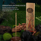 Osmanthus Incense Sticks – Natural Incense Sticks for Meditation, Spiritual Use and Stress Relief Gifts, Handmade for Air Purification