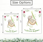 Sloth Art Prints (Set of 3) - Unframed - 11x14s | Delightful and Adorable Decor for Any Space | Living Room Decor | Bedroom Decor | Classroom Decor | Bedroom Wall Art | Modern Wall Art