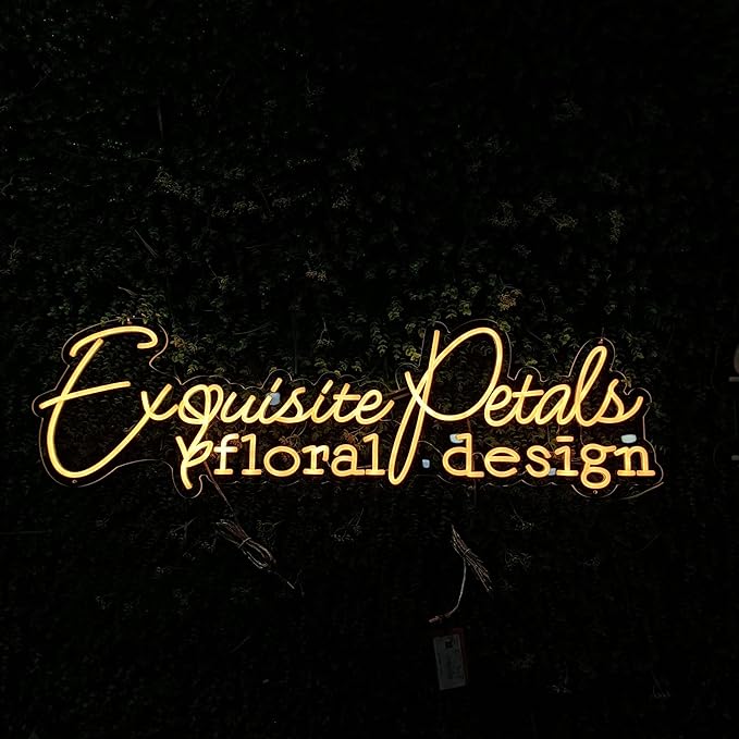 GITM Custom Neon Signs for Wall, Personalized Large LED Lights for Name Logo Wedding Birthday, Home Decor, Bar Cafe Studio- Ideal Gift for Christmas, Valentine's Day