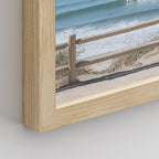 SIGNWIN Framed White Aerial View Blue Ocean Wave Beach Shore Wall Art, Set of 4 Landscape Colorful Wall Decor Prints, Nature Wilderness Wall Décor for Living Room, Bedroom - 11"x14" Natural