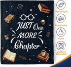 Book Lover Blanket Gifts for Kids Women - Books Library Reading Themed Throw for Men Teen Adults Reader Soft Fleece Cozy Bed Couch Birthday Christmas Lightweight Blanket 50"x60"