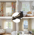 Oneach Brown Curtain Rods for Windows 72 to 144 Inch, 1 Inch Pole Adjustable Length Heavy Duty Metal Curtain Rod Set, for Outdoor Bedroom Kitchen Living Room (16 to 150 Inch)