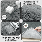 Large Rug for Living Room 10x12: Area Rug 10x12 Grey Rugs for Living Room - Shag Rug 10x12 Soft Plush Fuzzy Modern Indoor Shaggy Carpet for Bedroom.
