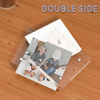 Acrylic Picture Frames 2x2, 2x2 Picture Frame Mini for 2x2 Pictures, Clear Ticket Display Frame Small Tips Holder