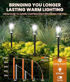 Super Bright Solar Pathway Lights Outdoor,8 Pack Solar Lights Outdoor,IP65 Waterproof Solar Garden Lights Solar Powered Landscape Lighting for Yard Patio Walkway Driveway Pathway (Cool White)