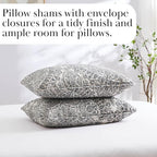 Southshore Fine Living, Inc. Ashanti Collection Oversized Quilt Queen Bedding Set Lightweight, Soft Coverlet Bedspread 3-Piece with Two Matching Shams (98 in Wide x 98 in Long), Full/Queen, Grey