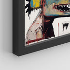 SIGNWIN Framed Vintage Retro Antique Basquiat Dinosaur Print Wall Art, Set of 4 Illustration Wall Decor Prints, Multicolor Contemporary Wall Décor for Living Room, Bedroom - 12"x16" Black