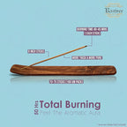 Raajsee Frankincense & Myrrh Incense Sticks, 100%-Natural Charcoal Free Organic Non Toxic Clean Burning Handmade Insence Sticks 100 gm Pack, Meditation Gifts – Spritual Cleansing