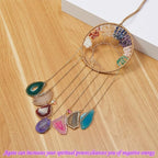 Rainbow 7 Agates Gemstone Dream Catcher 7 Chakras Tree of Life Dream Catcher with Healing Crystal Stones Handmade Dreamcatcher Wall Decor for Adults Boys Girls,Bedroom,Wedding,Garden,Bless Gift