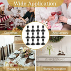 12PCS Black Taper Candle Holders Set, Vintage Metal Candlestick Holders for Dinner Room Table Centerpiece or Mantel Wedding Party Decor