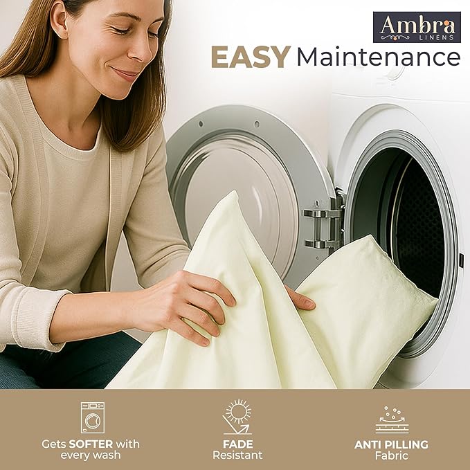 Ultra Soft Pillow Protectors 400TC Set of 2 Breathable Pillow Covers 100% Protection Against Stains, Dust & Dirt - Machine Washable