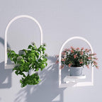 Wall Plant Holder, Wall Planter for Indoor Plants, Window Plant Shelves for Multiple Plants Indoor Outdoor, Framed Plant Holder for Home Decor (2 Pack)