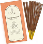 Orange Blossom Incense Sticks, Organic Hand Dipped 100 Sticks with Natural Herbs & Aromatic Ingredients, Burn Time 45 to 60 Minutes, Incense for Positivity, Meditation, Relaxation, Spiritual Gift