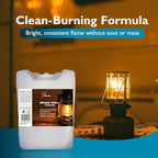 Firefly Kosher Odorless Paraffin Lamp Oil - Smokeless, Virtually Odorless, Long-Lasting - 5 Gallons