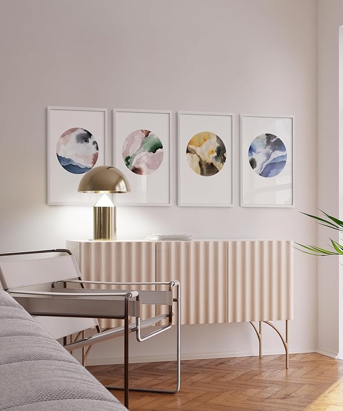 HAUS AND HUES 20x30 White Metal Picture Frames - Features Premium Aluminum, Vertical & Horizontal Hang, Shatterproof Plexiglass - Perfect for Home, Room, Office (20x30 in, White, Set of 15)