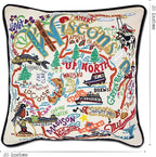 Catstudio Wisconsin Embroidered Decorative Throw Pillow