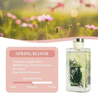 Reed Diffuser Set, 5 fl oz Spring Bloom Scented Oil Diffuser, Home Fragrance with Cotton Reed Sticks for Bedroom, Office, Bathroom Shelf Decor & Gifts