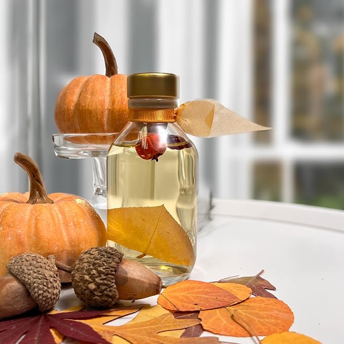 LOVSPA Reed Diffuser Set, Heirloom Pumpkim Scented Oil Diffuser with Sticks, Home Fragrance Accessories for Bathroom Shelf Decor, Aroma Diffusers for Home or Office Fall Decor, USA Made