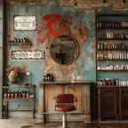 Barber Shop Decor Accessories - Barbershop Poster Metal Tin Signs Vintage Wall Art, Barber Gifts for Men Haircut Decorations 4x16 Inch