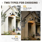 zeyu 18 Inch Vintage Gooseneck Wall Light Fixture, Outdoor Dusk to Dawn Barn Light, Farmhouse Wall Sconce Light for Garden Garage, Oil Rubbed Bronze Finish, 016-1BL-PC ORB