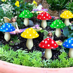 8-Pack Solar Mushroom Lights for Garden Decor, 8 Modes Waterproof Outdoor Garden Mushroom Lamp, Multi-Colored Solar LED Fairy Lights for Christmas Halloween Yard Lawn