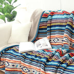 UKELER Boho Sherpa Throw Blanket Queen Size 80'' x 90'', Southwestern Aztec Throw Blanket for Bed/Couch/Sofa/Camping, Great Gift for Mother's Day, Father's Day, Thanksgiving, Christmas,New Year's Day