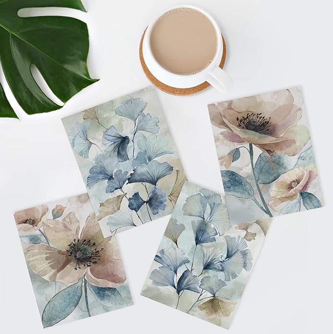 SIGNWIN Adhesive Canvas Poster Botanical Floral Nature Wilderness Photography Realism Decorative Rustic Cozy Zen for Living Room, Bedroom, Office - 11"x14"x4