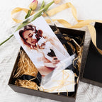 Golden State Art 5x7 Acrylic Picture Frames 5 Pack, Frameless Clear Photo Frame, Double Sided Freestanding, Tabletop Display for Home Office Desk