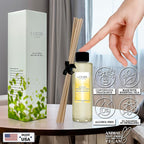 LOVSPA REVITALIZE Mandarin Lime & Basil Diffuser Oil - Essential Oils for Diffuser Refill & Air Freshener Room Spray - Long-Lasting & Natural Home Fragrance, Scented Oil for Diffusers, USA Made, 4oz