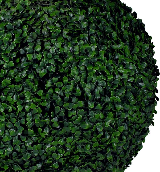 Bornbridge 4' Boxwood Ball Tree - Lifelike Artificial Outdoor Plant, UV and Water Resistant, Enhances Patio or Porch Decor