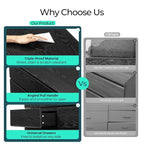 LINSY HOME 8 Drawer Dresser for Bedroom, 53" Wide Chest of Deep Drawers, Modern Farmhouse Wood Dressers with Storage, Large Drawer Organizer for Bedroom, Living Room, Handless Design, Black