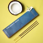 Folkulture Incense Sticks | Set of 6 (120 Organic Insence-Sticks) for Positive Aura with 45 Mins Burn Time | Non Toxic Coconut Mango, Aqua, Green Tea, Rose Geranium, Orange Blossom Inscents-Sticks